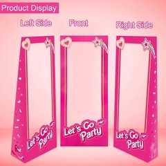 Life Size 4.4ft Tall Stand-in Cardboard Doll Photo Booth for Doll Princess Pa…