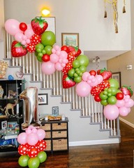 6 Pack Gaint Strawberry Balloons 23 Inch Cute Strawberry Balloons for Cute Be…