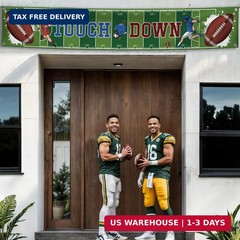 KatchOn, XtraLarge Football Yard Banner – 120×20 Inch | Football Party Backdrop