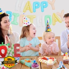 TONIFUL 16 Inch Creamy Macaron Balloons Banner