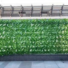 3M Artificial Green Leaf Fence Panel Faux Privacy Screen Garden Balcony Outdoor