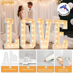 Pooqla 4 Ft Marquee Light Up Letters Marquee Letter Lights 4 Feet Tall Giant