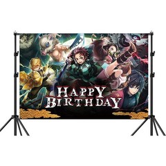 Anime Demon Birthday Party Decorations – Banners, Balloons, Tablecloths & Plates