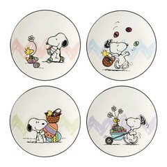 Lenox Dinnerware Set, Peanuts Easter Snoopy 4-Piece 4 Count, Multicolor