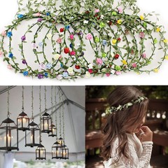 Artificial Greenery Eucalyptus Vine, 252ft Plants Fake Hanging 252ft, Green