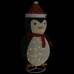 NNEVL Decorative Christmas Snow Penguin Figure LED Luxury Fabric 180cm