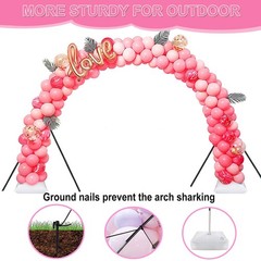 Balloon Arch Kit and Balloon Pump, 9Ft Tall & 10Ft Wide Adjustable Balloon Ar…