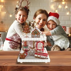 Gingerbread Christmas Decorations 8 PCS Tiered Tray Decor Set, Cute Tabletop …