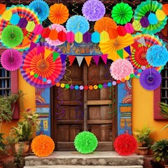 35 PCS Cinco De Mayo Decorations, Fiesta Party Decorations Hispanic Heritage Mon