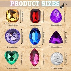 RICHNESS Pirate Treasure Jewels Jumbo Bling Diamonds Multi-Colored Treasure f…