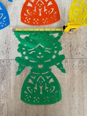 3 PCs GdePapel Picado Lele /3 Pcs Traditional Mexican Paper Banners Lele