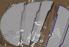 Happy Birthday Party Decor Banner Garland Swirl Streamers Stars Purple Silver