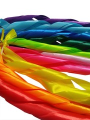50 Pack Ribbon Wands Wedding Streamers with Bells, Silk Fairy Stick Wish Wand…