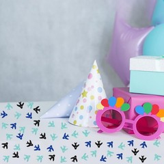 100 PCS Airplane Confetti Blue Black Glitter Plane Table Scatters Party Decor