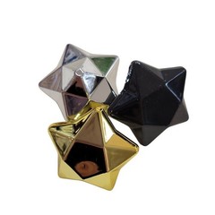 96-Pc Metallic Star Table Scatter Decorations – Gold, Silver, Black – 4 Boxes