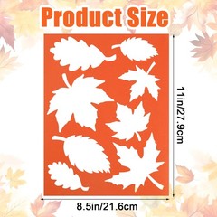 280 PCS Colored Fall Autumn Maple Leaf Paper Cutouts Bulletin Board Scrapbook