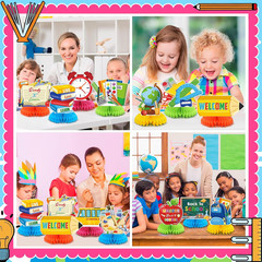 12 Pcs Back to School Decorations Welcome Back to School Table Decorations Honey