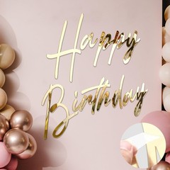 Happy Birthday Sign for Backdrop Large Happy Birthday Sticker Letter Acrylic
