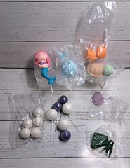 18 PCS Mermaid Cake Toppers for Mermaid Under the Sea Themed Birthday Wedding…