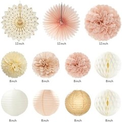 Champagne-Gold Beige Fall Boho Birthday Party-Decorations – 21pcs Autumn Neut…