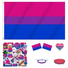 PRIDE 3×5 FT Bi Bisexual Flag for LGBTQ+ Accessories Present Celebration Para…