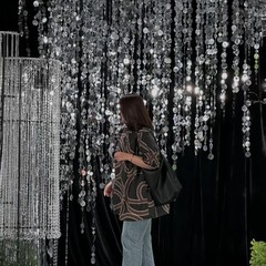 Silver Shimmer Wall Backdrop, 20 Packs Silver Sequin Curtain Circle Dots Garl…