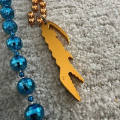 mardi gras beads Miami Dolphins Colors