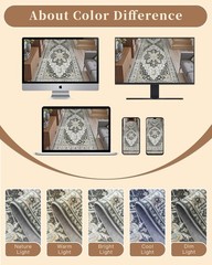 Madane Washable Area Rug 2×4, Small Entryway 2′ x 4′ (Rectangular), Black