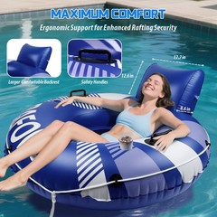 New Pool Float Adult, Inflatable River Tube Float, Tubes for Floating Heavy Duty