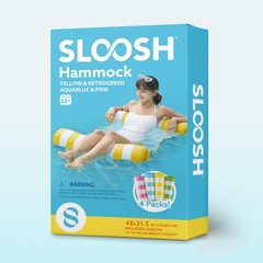 4 Packs Strip Type Hammock Pool Floats Adults, 4-in-1 Multi-Purpose Inflatabl…