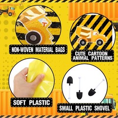 148 Pcs Construction Birthday Party Supplies Include 12 Construction Hats, 24…
