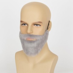 Men Fake Beard Self Adhesive Adult Synthetic Mustache Costume Facial Hair for…