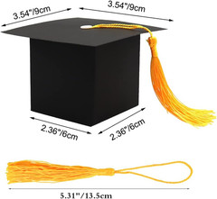 30pc Graduation Cap Candy Box Class of 2026 Party Favor Gift Decor