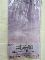 Creative Converting Plastic Table Cover All Over Print Iridescent, 54″ X 102″