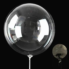 Bobo Balloons 25 Packs 24″ Helium Style Transparent Bubble LED Light Up NO LED