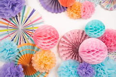 26Pc Deluxe Large Multicolor Party Decoration Set – Vibrant Tissue Paper Pom Pom