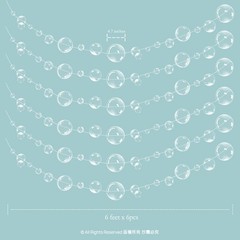 Decor365 Under The Sea Party Decorations White Bubble Garlands Little Mermaid