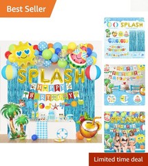 Complete Summer Pool Party Decoration Kit – Easy Setup & Quality Materials