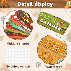 20 Pcs Camping Themed Party Decorations Outdoor Directional Signs Set