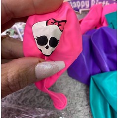 Monster High Birthday Party Pack 18 Balloons 24 Cake Toppers Banner