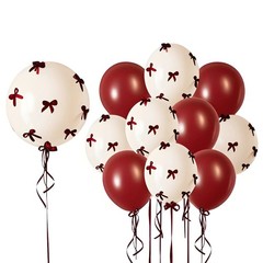 Red Bow Party Decorations Wine Red Bow Balloons BoBo Balloons for Coquette Bo…