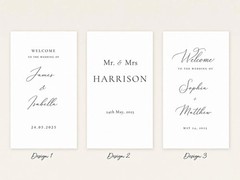 Customizable Linen Birthday Banner, Minimalist Party Backdrop, Reusable Decor