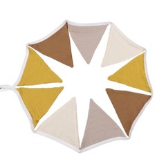 Modern Triangle Garlands Cotton Bunting Flags for Babies Shower Party Decoration