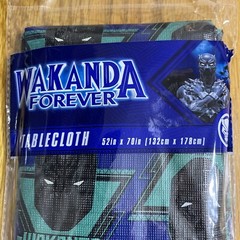 Marvel Black Panther Wakanda Forever Vinyl Tablecloth 52 x 70″ Party Reuseable