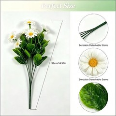 Artificial Flower Bouquet Realistic Detailed Texture For Party Decorations