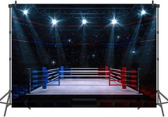 Stadium Lighting 3D Professional Banner Boxing Arena Photo Background Sports
