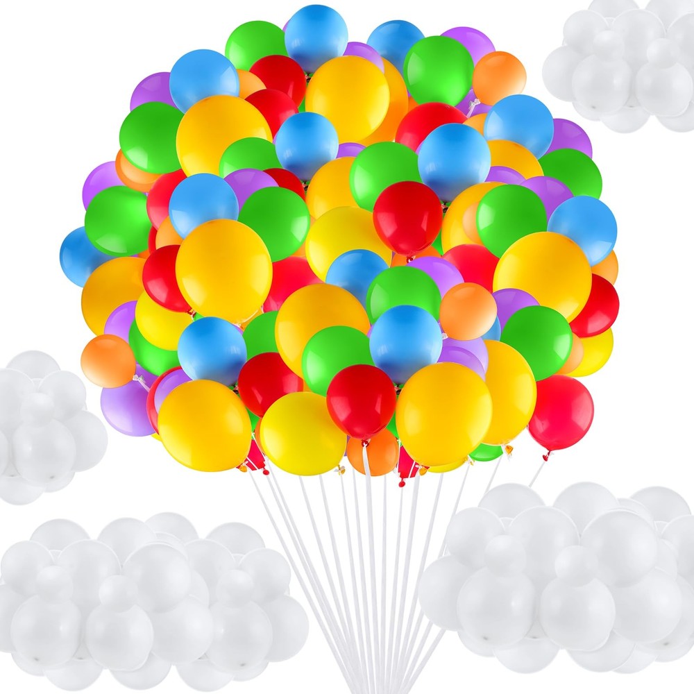 200 Pcs Cartoon Movie up Party Decorations Balloons Assorted Colors 10 Inch a…
