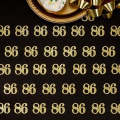 86th Birthday Decorations Glitter Confetti Age Number Party Favors (SET of 50)