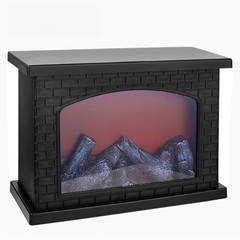 Compact LED Fireplace Lamp with for real Flame Effect for Living Room Decor