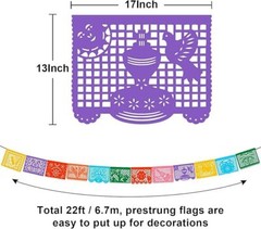 6Pcs Cinco de Mayo Banner Mexican Party Decor Fiesta Celebration Supplies Decor